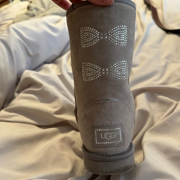 Like New, Rhinestone Bow Uggs - Picture 5 of 5